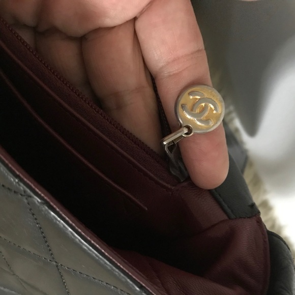 AUTH CHANEL BLACK LAMBSKIN CROSSBODY RARE VINTAGE QUILTED FLAP BAG EUC LUXURY - Picture 12 of 16